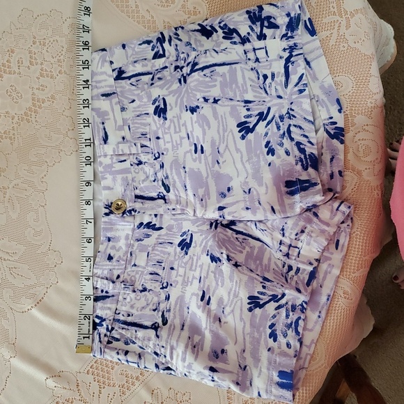 Lilly Pulitzer Callahan Shorts Size 2 5" Inseam Purple, Lilac & White Print NWOT - Picture 13 of 14